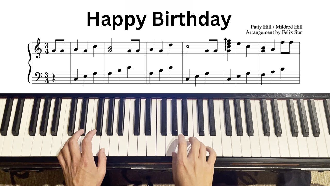 happy birthday piano notes for beginners sheet music